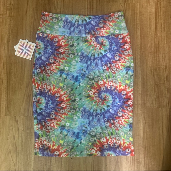 LuLaRoe Dresses & Skirts - Lularoe Colorful Tie Dye Skirt M Women’s